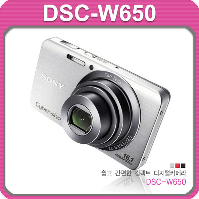 소니 정품 DSC-W650 광학5배줌 디카 (16GB 증정) K
