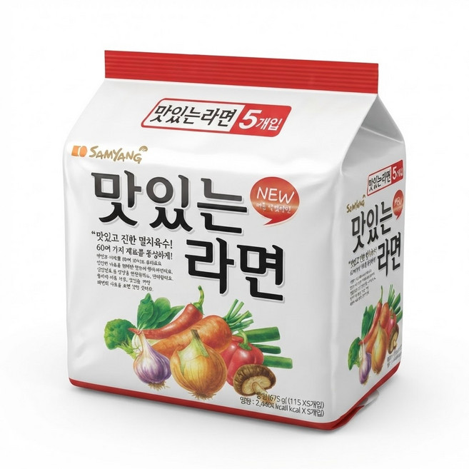 삼양 맛있는라면 20입 (5입 x 4개) /멀티팩, 4개
