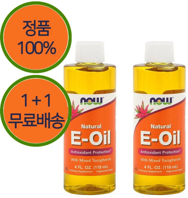 1+1 나우푸드 비타민E 토코페롤 8352IU 액상 118ml - 쿠팡