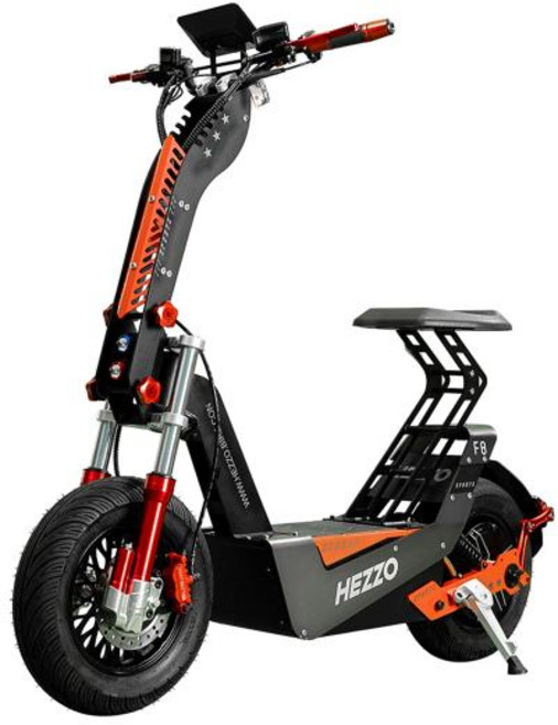 HEZZO 성인용 접이식 전기 스쿠터 F8 72v 8000W 100 km/h 최대 속도 50Ah 120km 장거리 16 인치 오, 1개