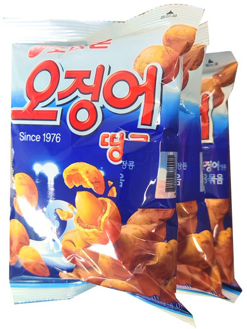 오리온 오징어땅콩 3번들, 294g, 6개
