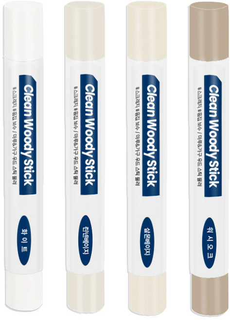 철물팩토리 우드필러 퍼티 흠집 마루바닥보수 메꿈제 4종, 1개, 화이트+린넨베이지+살몬베이지+워시오크