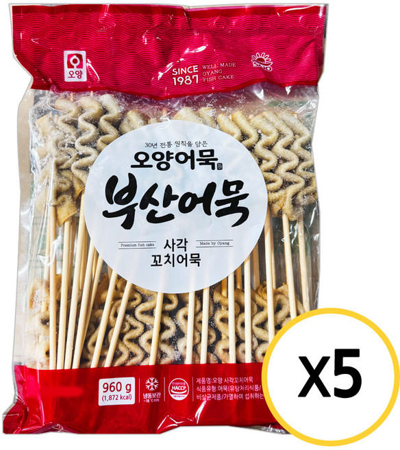사조오양 사각 꼬치어묵 960g, 5개