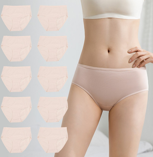 화영 면스판 맥시 기본 팬티 10매입