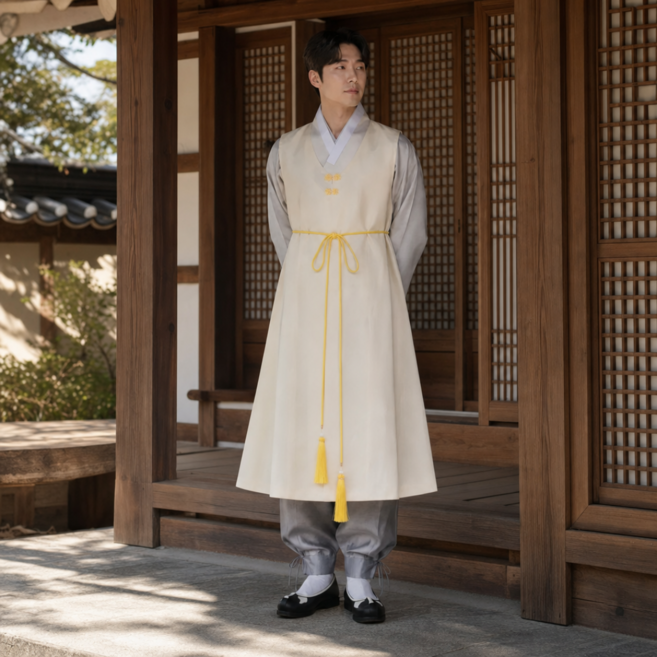 [신비로운 전통] 쾌자 6가지 색상 남자 한복 전통의상 난타복 외국인 선물
