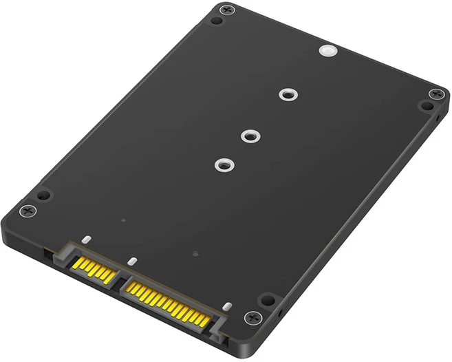 M.2 NGFF B 키에서 2.5인치 SATA SSD 외장 케이스로 변환 어댑터 박스 SSD에서 III 어댑터로, 01 검정색