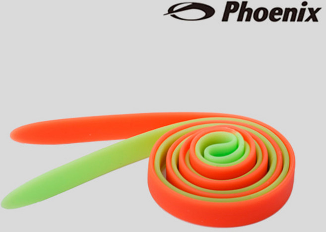 피닉스 실리콘 수경밴드 컬러믹스 플랫 수경끈 2T (Orange Green), 오렌지,그린