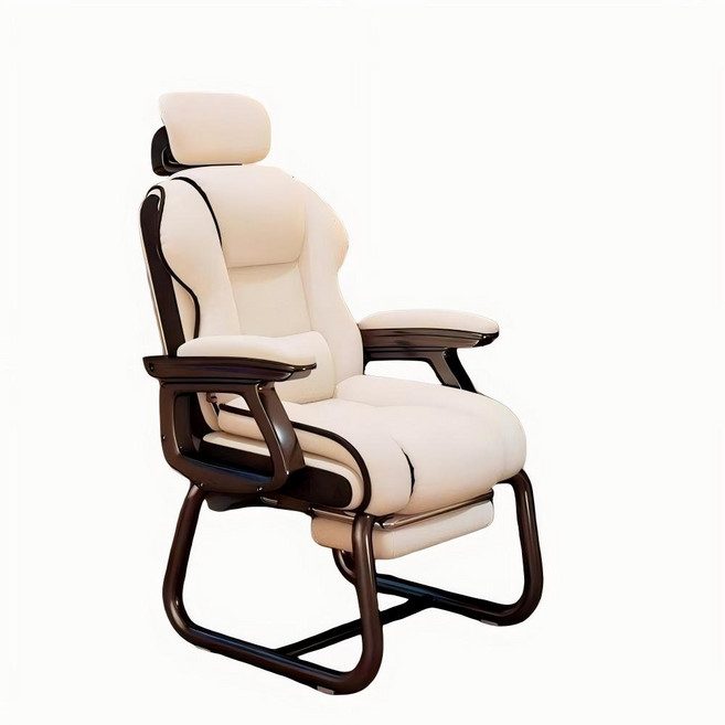 인체공학의자 허리보호 SGS인증 저소음 홈오피스용, 화이트