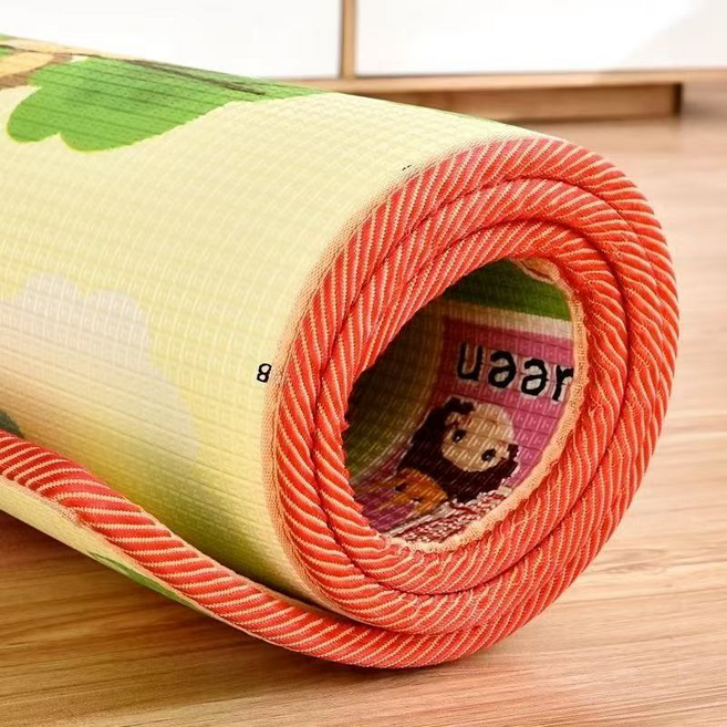 GUEFOON 嬰幼兒加厚爬行墊客廳防摔遊戲地墊日常好搭配, 雙面圖案可用0.5釐米