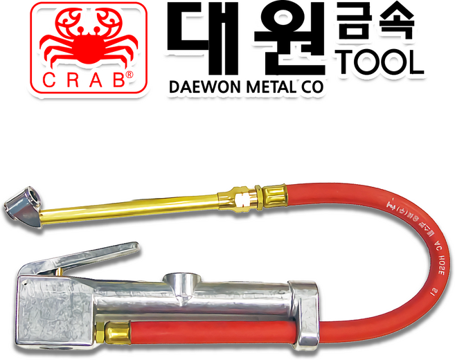 국산 대원금속 타이어 공기압 주입 에어 압력 게이지, 1-1_DW-101, 1개