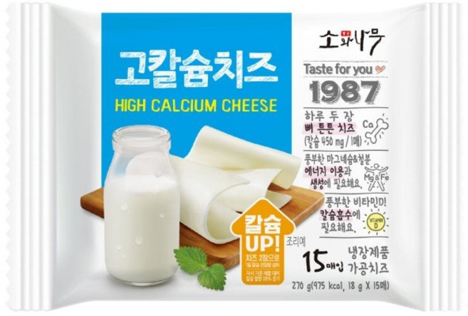 소와나무 고칼슘 치즈, 270g, 1개