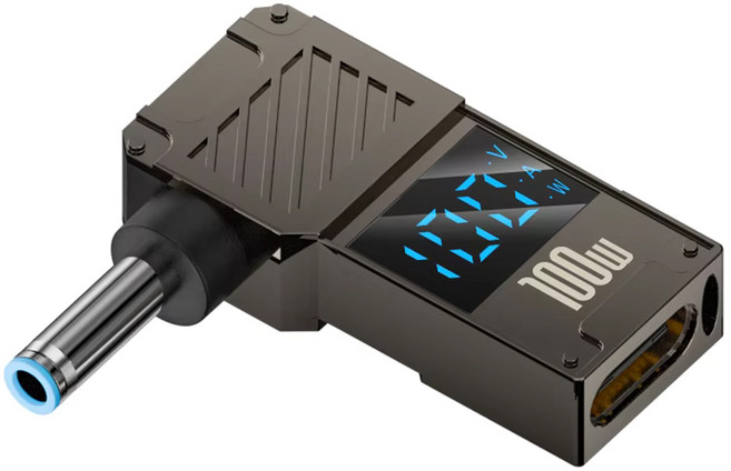 100W USB-C TO DC 변환 잭 팁 젠더 디스플레이 노트북 고속충전 CTD, 1개, 7. HP 4.5센터핀