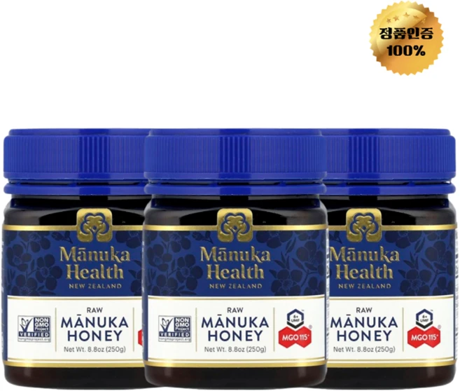 2+1 마누카헬스 무가공 마누카 꿀 UMF 6+ MGO 115+ 250g, 3개 - 쿠팡