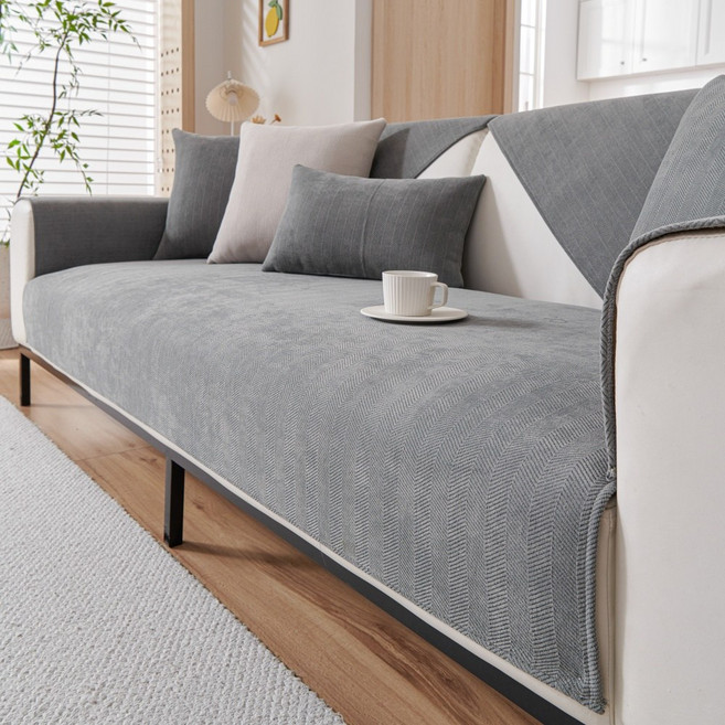 아네티 푹신한 헤링본 방수 논슬립 사계절 쇼파패드