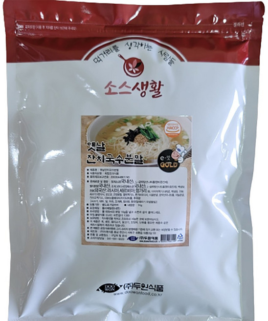 옛날 잔치 국수 분말, 1kg, 3개