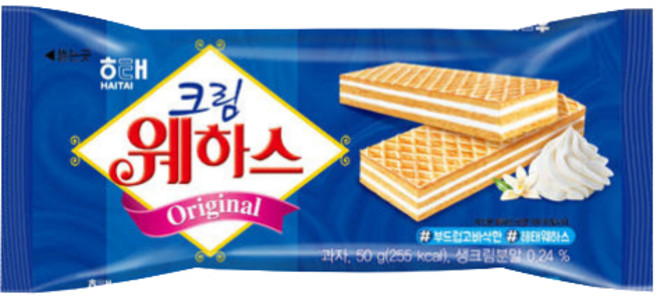 해태제과 크림 웨하스, 50g, 1개
