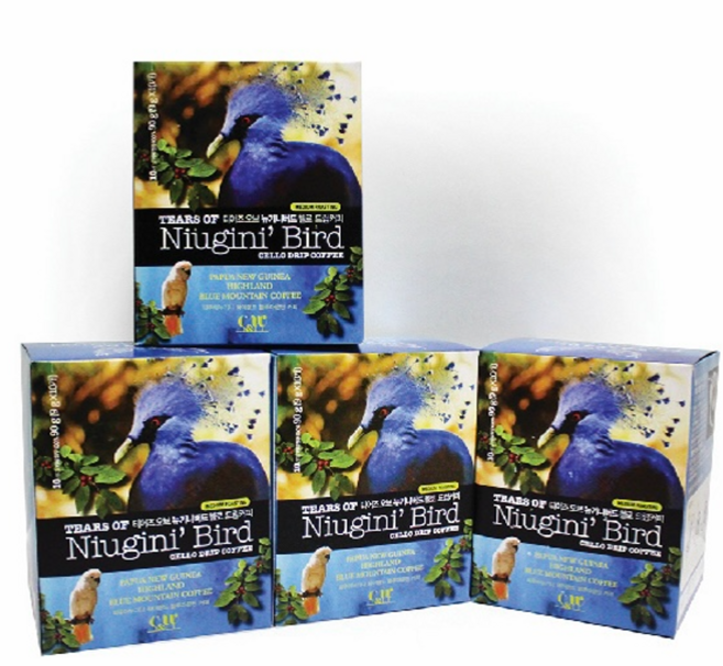 [뉴기니버드] 드립백 10개입 파랑새 홈까페 깔끔함 초콜릿티 파푸아뉴기니원두 초간단커피, 9g, 1박스, 핸드드립