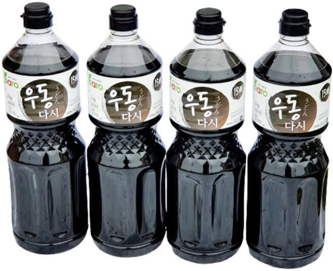 바로 우동다시 15배희석 우동육수 쯔유 어묵국물 메밀소바, 2kg, 4개