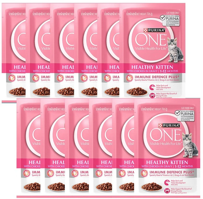 퓨리나 원 캣 파우치 키튼 닭고기 70g x 12개 - 쿠팡
