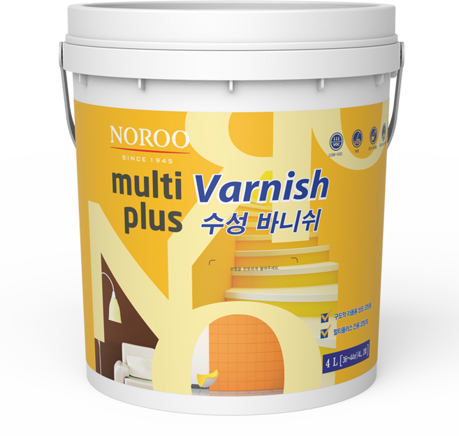 노루페인트 친환경 수성 바니쉬 4L 목재용 니스 냄새NO 유광, 1개