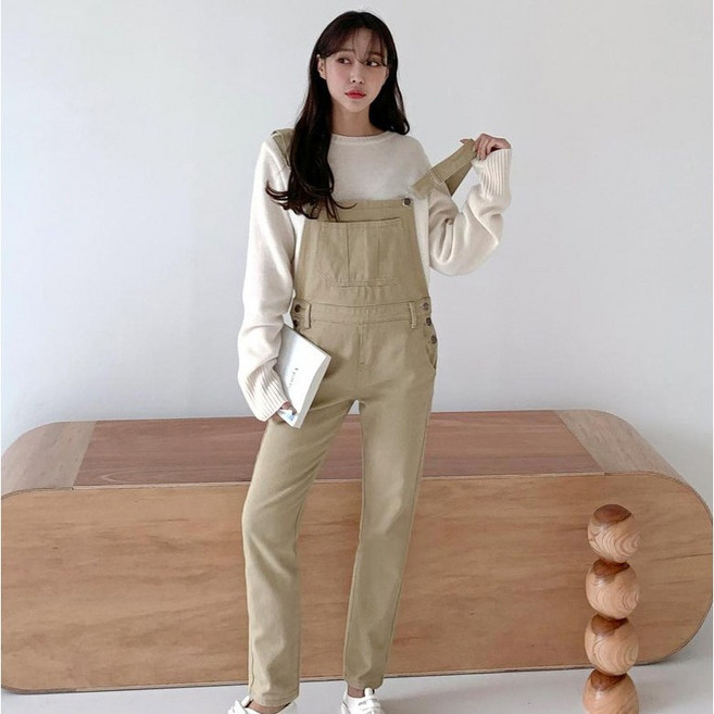 피글리 여성용 일자멜빵점프수트