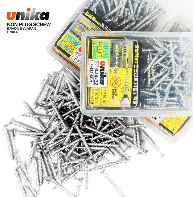 unika 칼블럭없이 바로 시공 가능한 논프라피스 접시머리