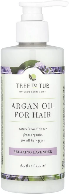 Tree To Tub 아르간 오일 모이스처라이징 컨디셔너 무황산염 건성 모발 및 건성 두피용 수분 공급 라벤더 8.5fl oz(250ml), TreeToTub아르간오일모이스처라이징컨디셔너무황산염건, 1개, 250ml - 쿠팡