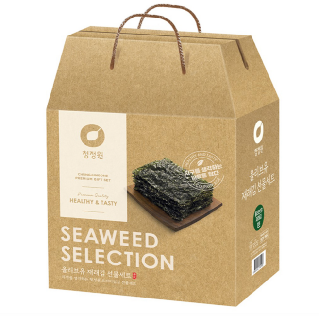 참새마켓 청정원 올리브유 재래김 선물세트, 1박스
