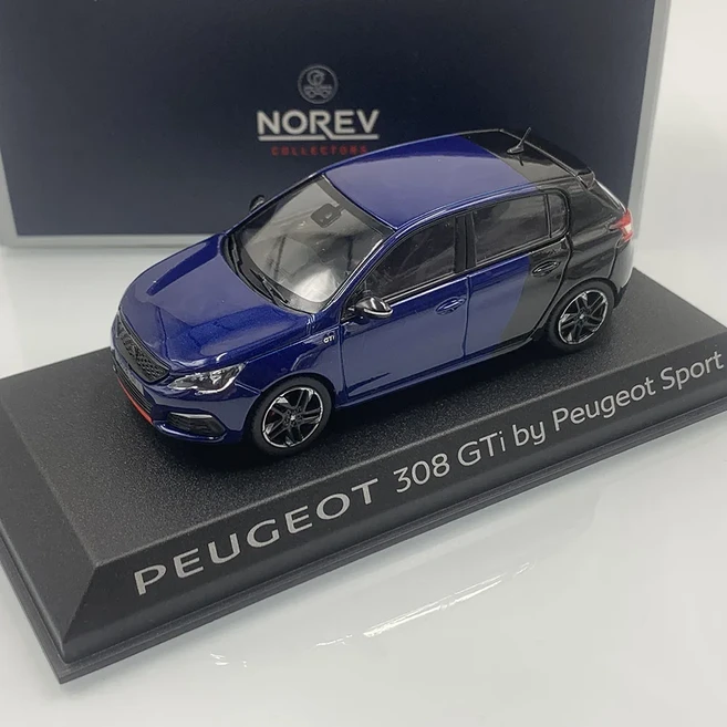 다이캐스트 노레브 1/43 푸조 308gti 스포츠 버전 합금 시뮬레이션 정적 자동차 모델 컬렉션 기념 장식 장, 01 Spot goods