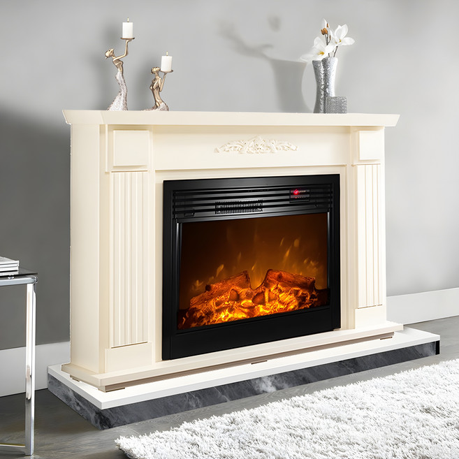 전기 벽난로 콘솔 장식장 세트 카페 실내 호텔 가게 인테리어 조명 LED 불멍, 김포/강화도, 화이트