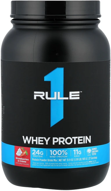 Rule One Proteins Whey Protein Strawberries & Creme 1.99 lb (905 g), 902 g, 1개 - 쿠팡