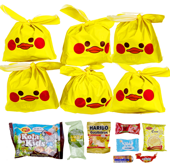 구디백 간식 선물 세트 소포장 학교 과자 모음 6세트, 6개