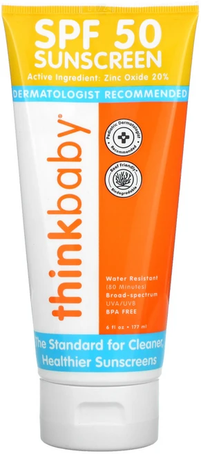 Think Thinkbaby 자외선 차단제 SPF 50+ 177ml(6fl oz) 1팩, 1개, 177ml - 쿠팡