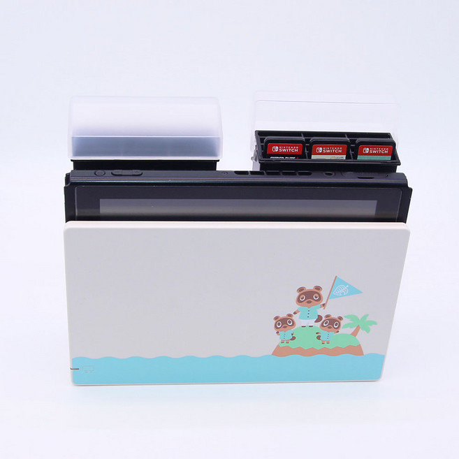 에이프릴 닌텐도 스위치 칩 케이스 독 장착, 블랙, 1개, 345