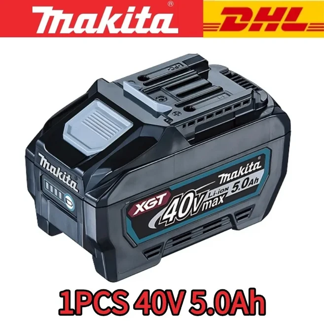 오리지널 마키타 Xgt 40V 리튬 이온 배터리 5.0Ah 충전식 교체 BL4020, 04 40V 5.0Ah 1pcs