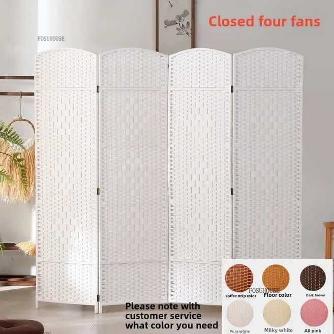 간단한 접이식 파티션 스크린 거실 분배기 룸 구분 기호 침실 장식을위한 크리 에이 티브 공간, 03 H180W50cm-4hollow-b