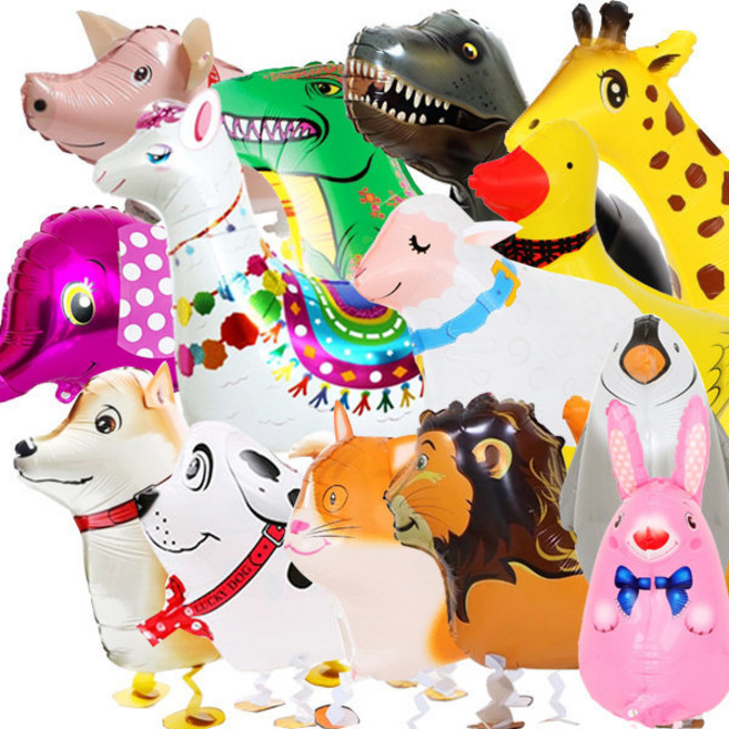 산보 산책 헬륨 풍선 헬륨가스 생일 파티용품, 23.코끼리-퍼플