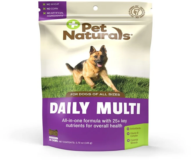 Pet Naturals 데일리 멀티 반려견 전용 츄 30개 105g(3.70oz), 30 개, 1개 - 쿠팡