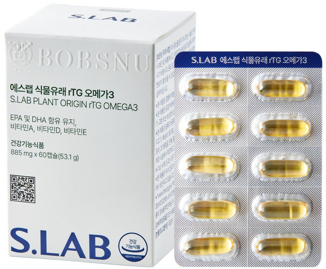 서울대밥스누 에스랩 식물성 알티지오메가3, 60정, 53.1g, 1개