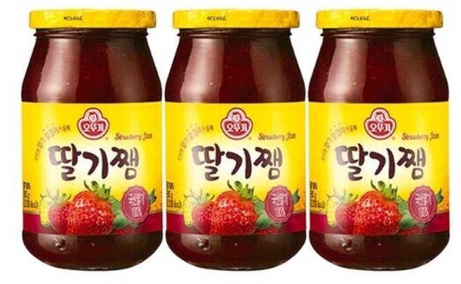 오뚜기 딸기쨈, 3개, 850g