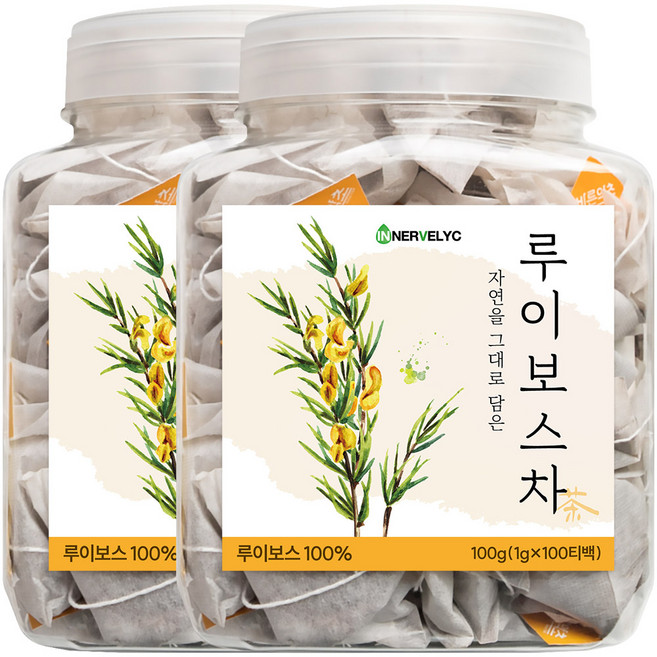 이너블릭 루이보스차 1500만 티백 판매 돌파 PLA 친환경 필터, 2개, 100개입