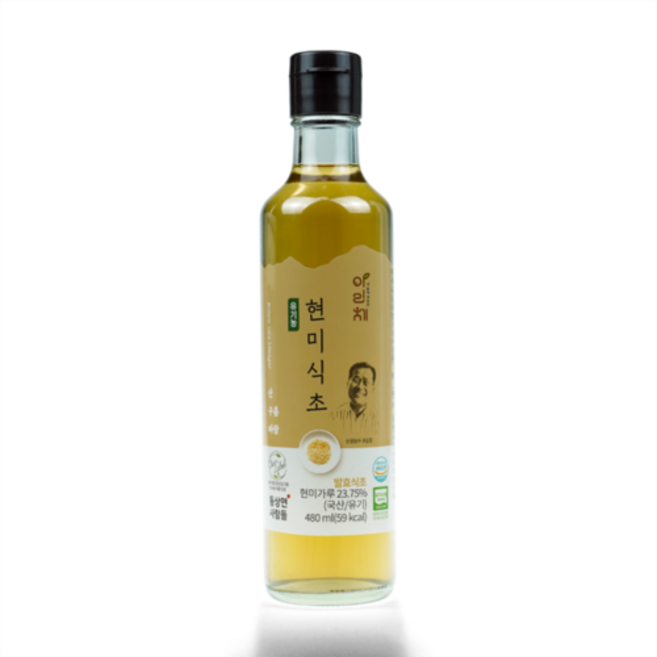 동상면사람들 100% 유기농 현미식초 480ml, 1개