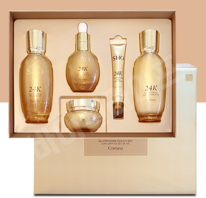코리아나 로댕 쇼 24K 글루타치온 골드 5종세트, 1세트