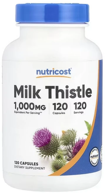 뉴트리코스트 밀크씨슬 1000mg, 1개, 120정 - 쿠팡