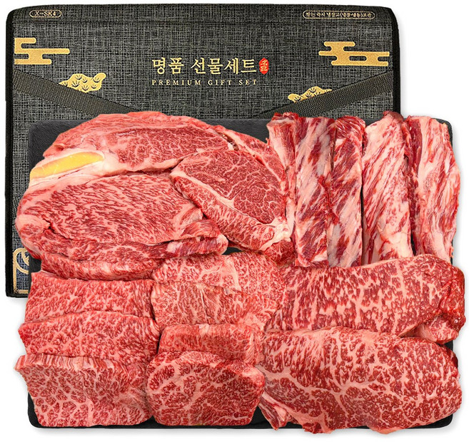 푸드지 마장동 최고급 한우 1++ 투뿔 선물세트 VIP, 1세트