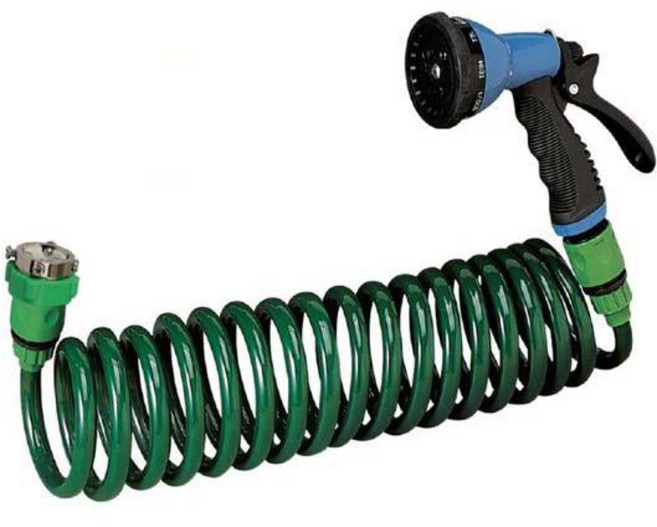 코일호스 물분사기 정원 베란다 세차 고압 호스 10m, 상세페이지 참조, 1개
