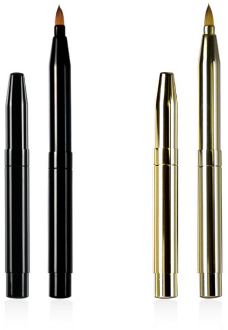 미니 립 브러쉬 립라인 입술 메이크업 립솔, 골드, 1개