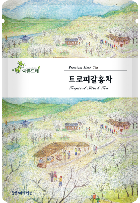 아름드레 삼각티백 트로피칼 홍차, 1.1g, 100개입, 1개