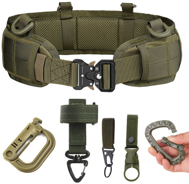 바르고 텍티컬 멀티 전술벨트세트 몰리 아웃도어 밀리터리, 옵션3. 올리브 그린 세트, 1개