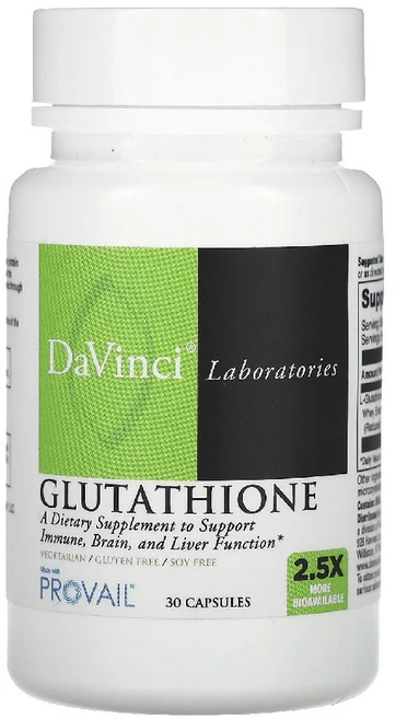 DaVinci Laboratories of Vermont 글루타치온 Glutathione, 1개, 30정 - 쿠팡
